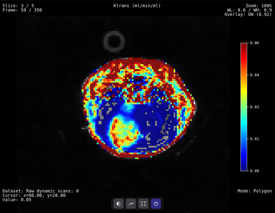 Preclinical tumour perfusion maps